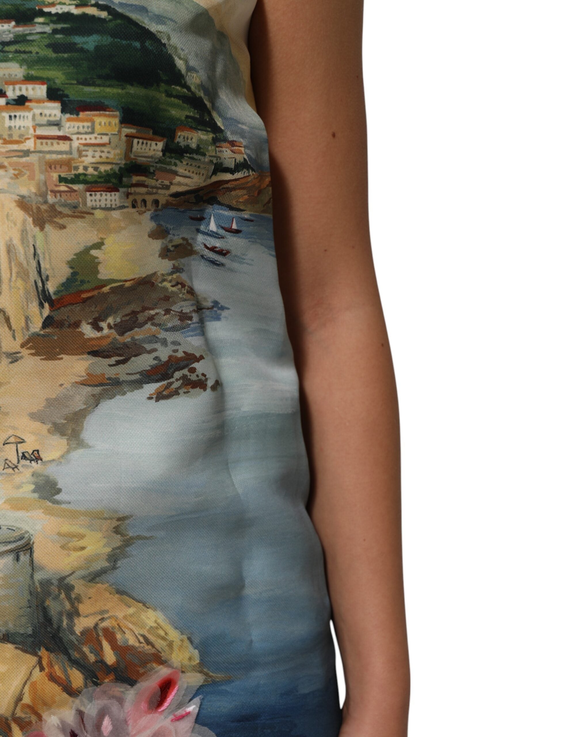 Dolce & Gabbana Multicolor Crystal Embellished Mini Dress