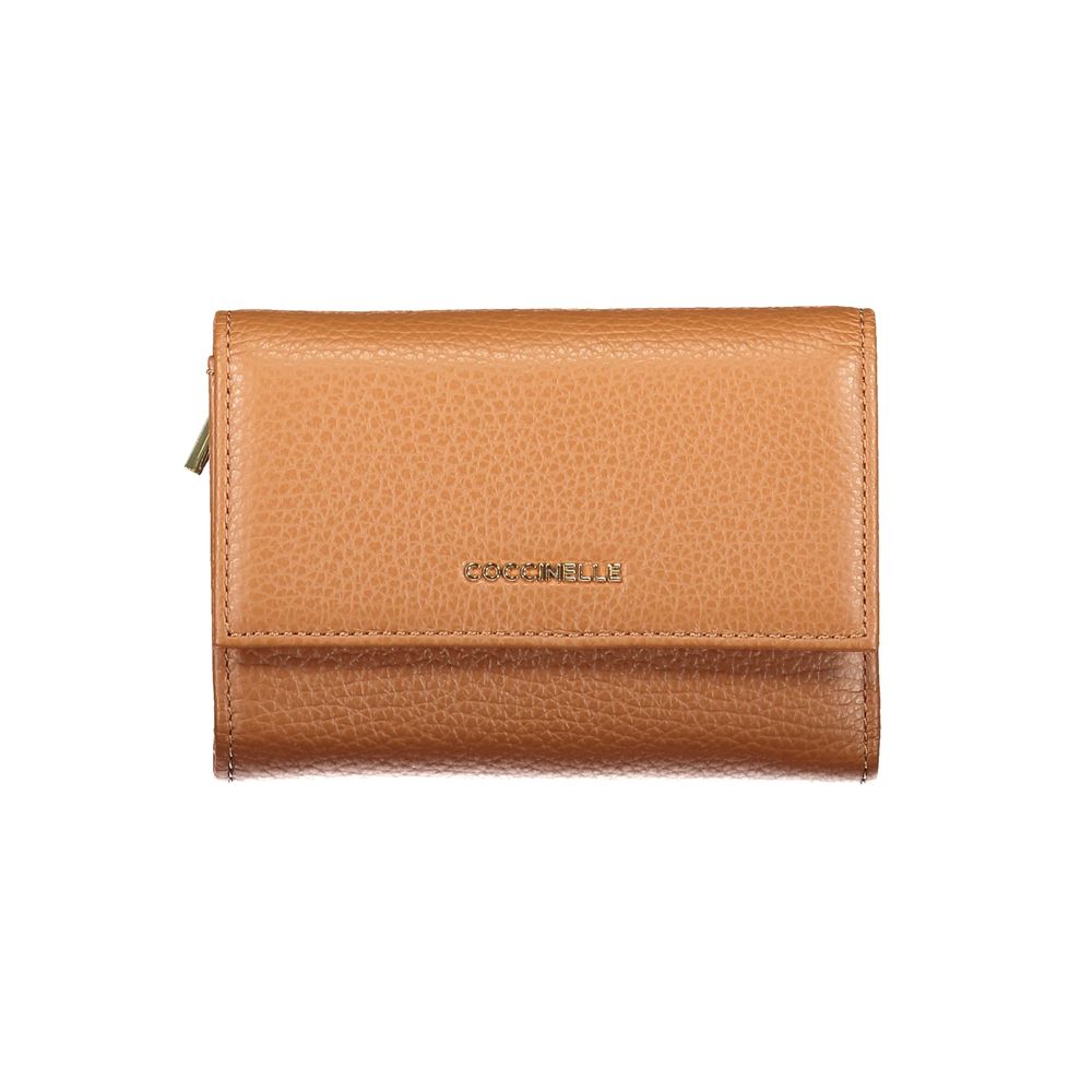 Coccinelle Damen-Geldbörse aus braunem Leder