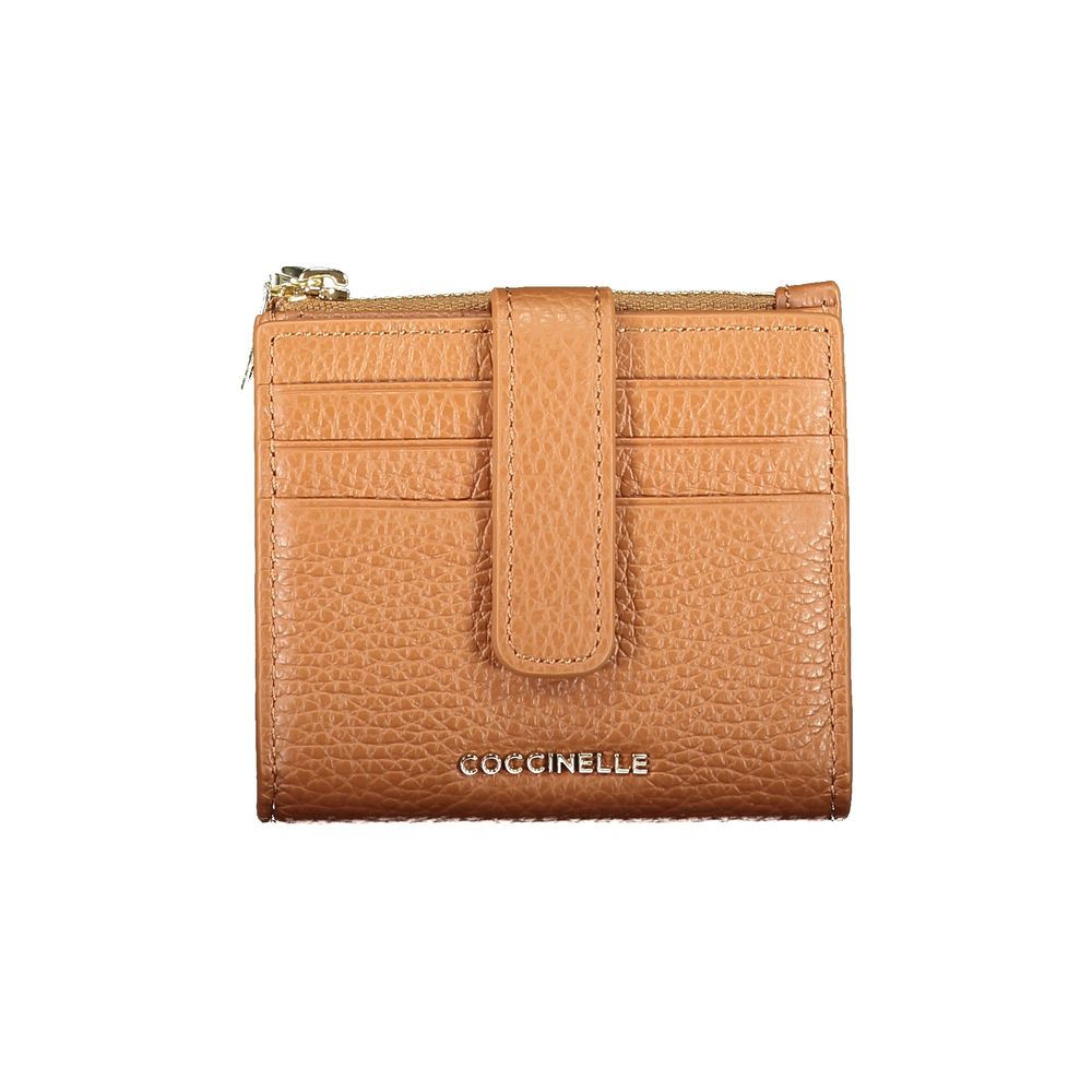 Coccinelle Damen-Geldbörse aus braunem Leder