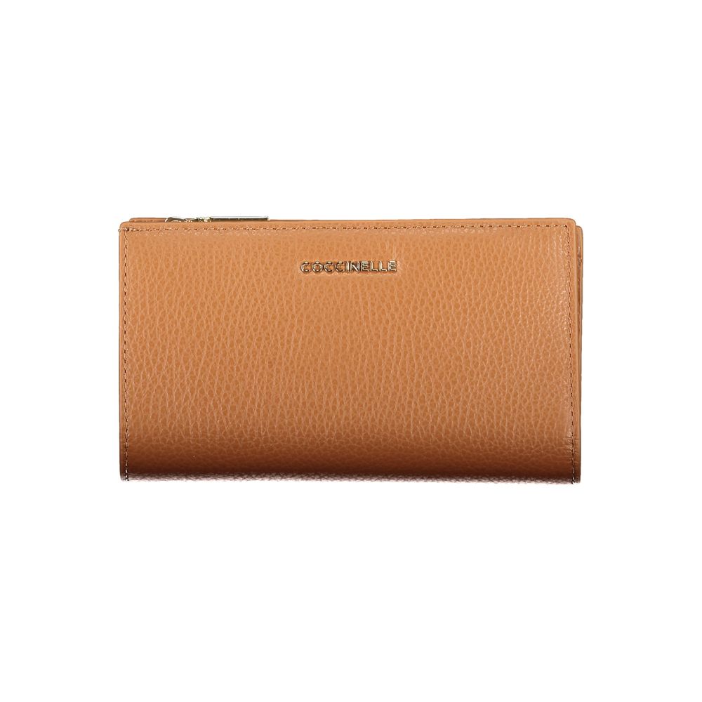 Coccinelle Damen-Geldbörse aus braunem Leder