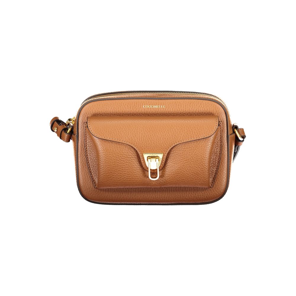 Coccinelle Braune Leder Damen Handtasche
