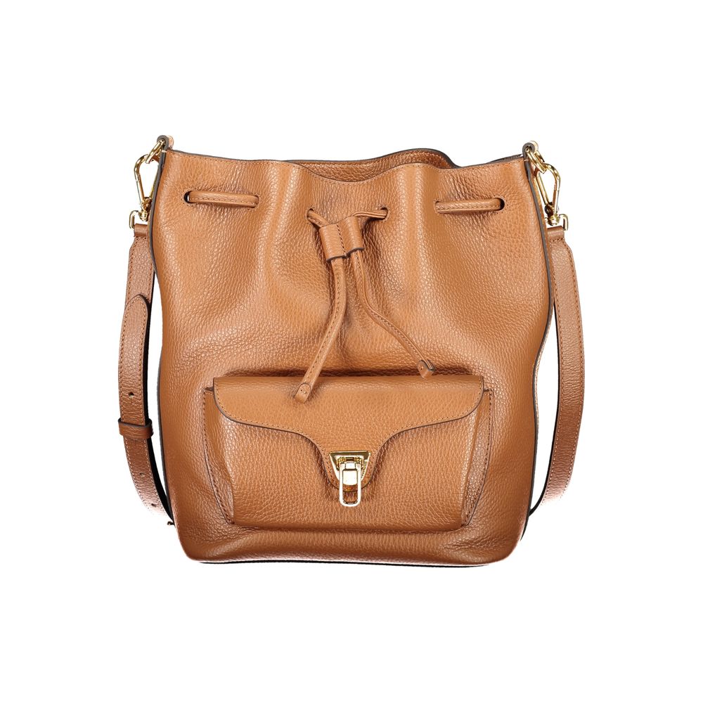 Coccinelle Braune Leder Damen Handtasche