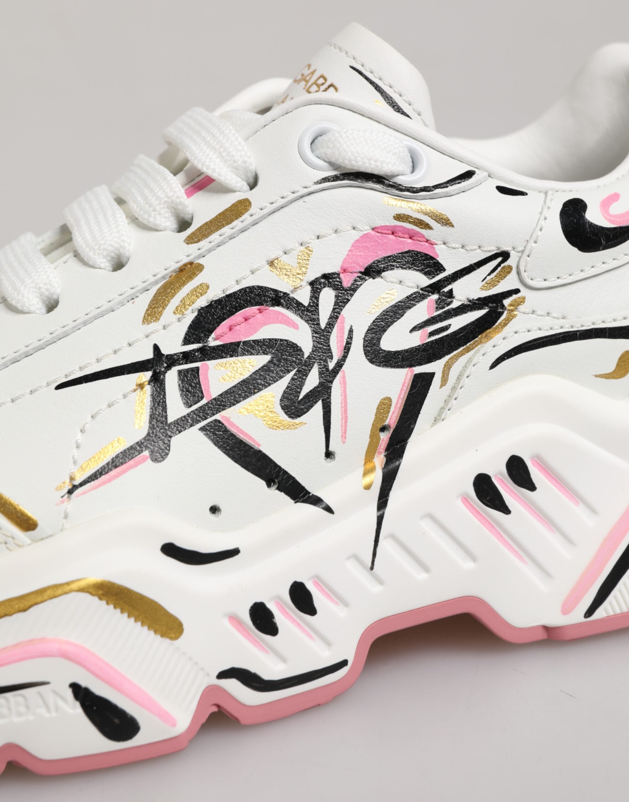 Dolce & Gabbana Multicolor Hand Painted DAYMASTER Sneaker Shoes