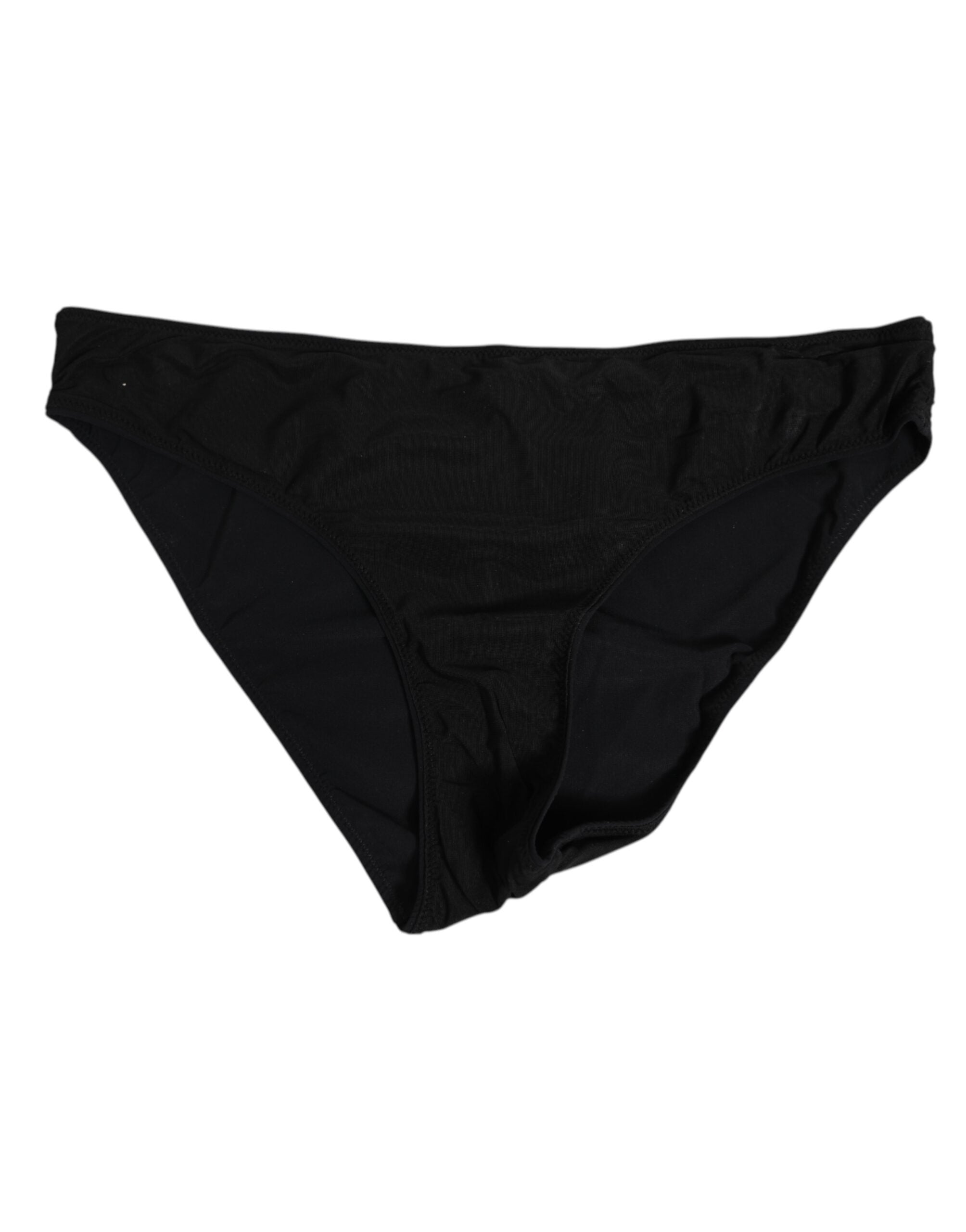 Dolce & Gabbana – Slip aus schwarzem Nylon mit Stretchanteil Damen Unterwäsche