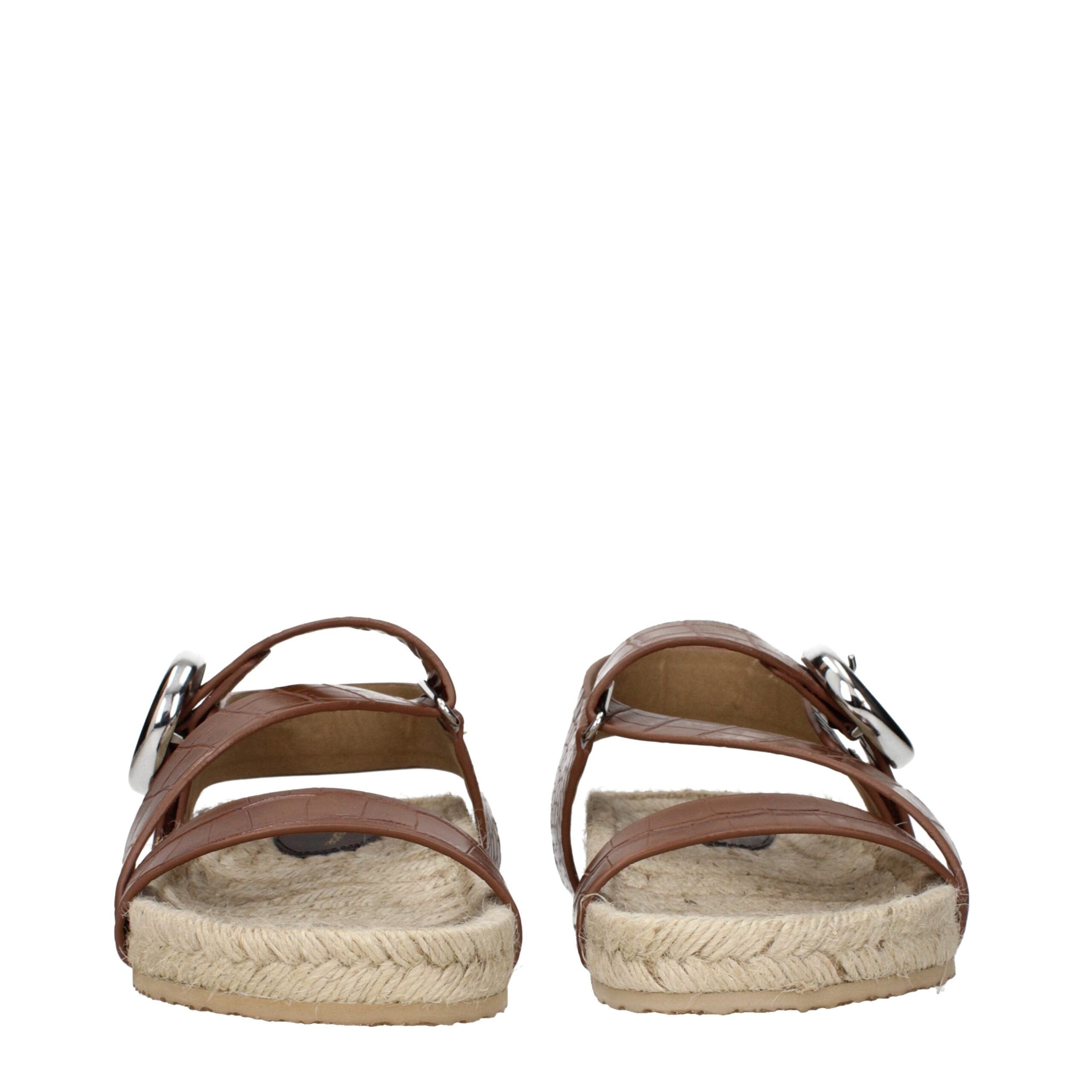 Stella McCartney Brown Leather Sandals