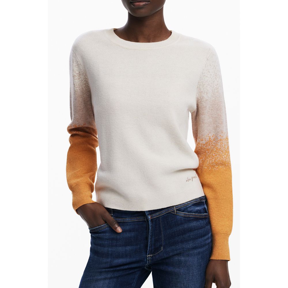 Desigual Beige Wollpullover für Damen