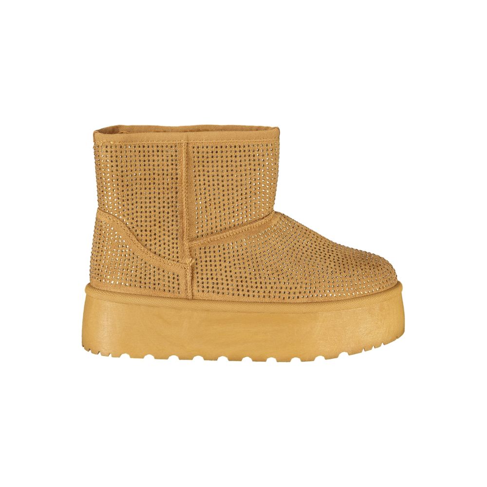 Laura Biagiotti Brauner Polyester-Damenstiefel