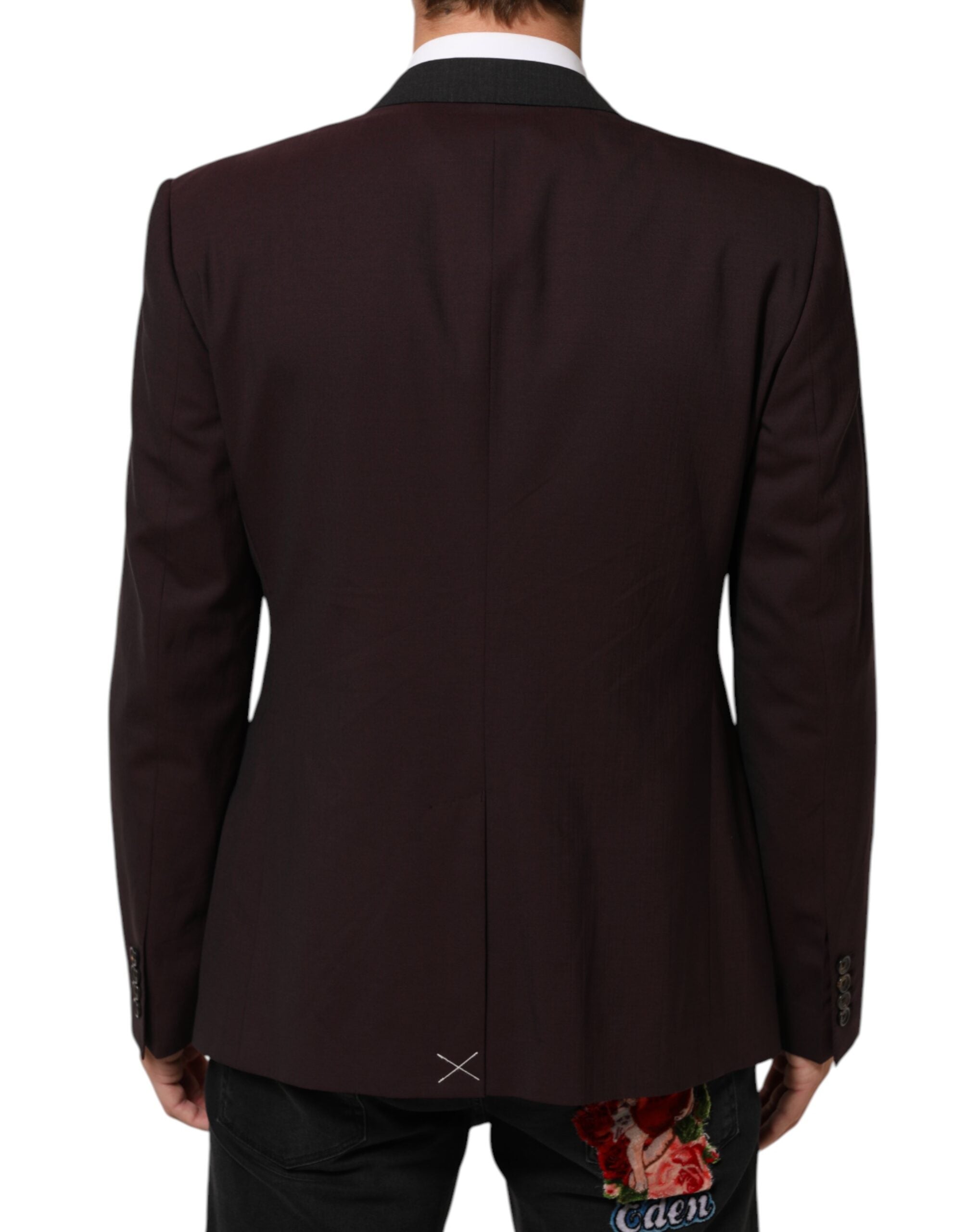 Dolce & Gabbana – Kastanienbrauner Blazer aus Wolle mit 2 Knöpfen