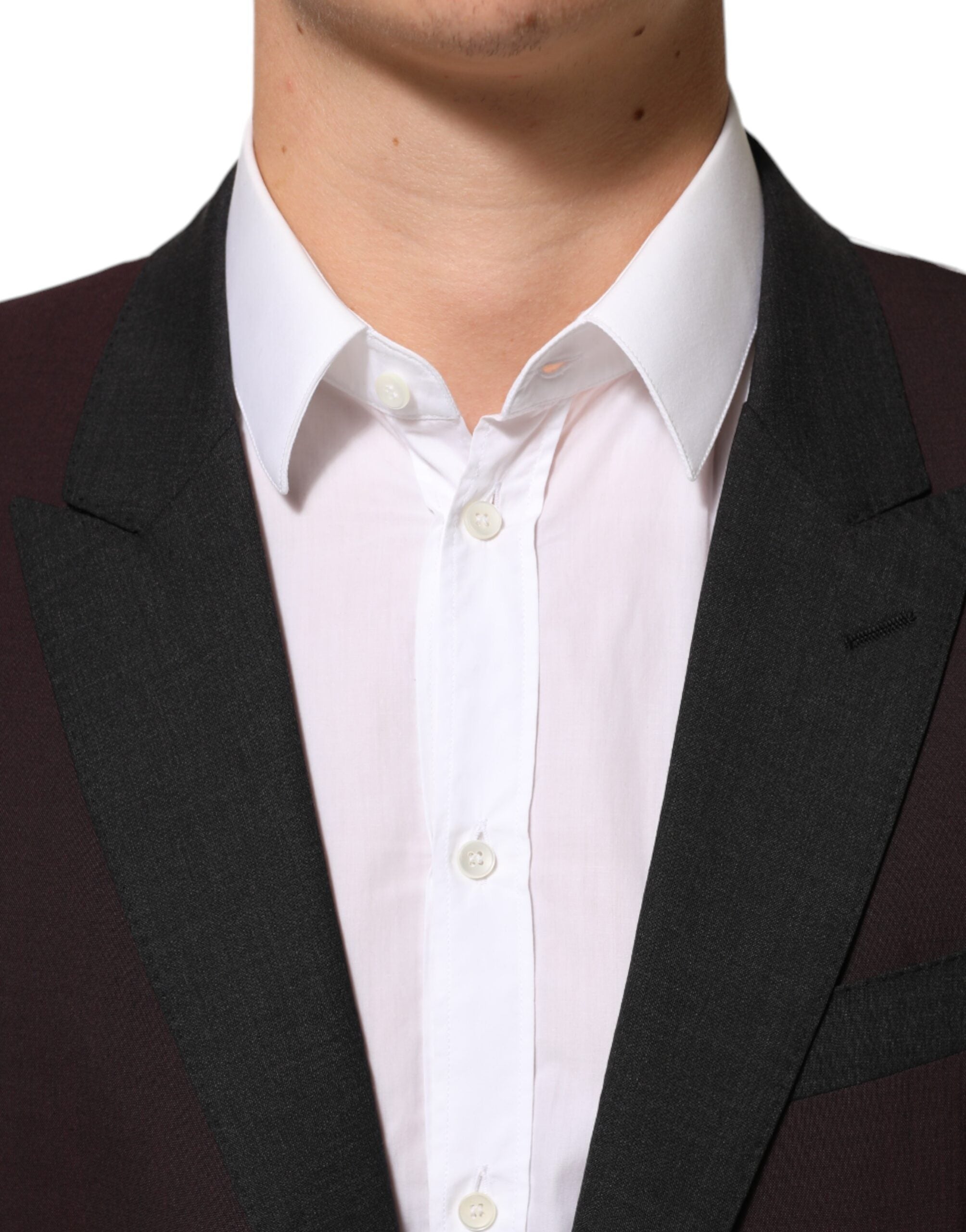 Dolce & Gabbana – Kastanienbrauner Blazer aus Wolle mit 2 Knöpfen