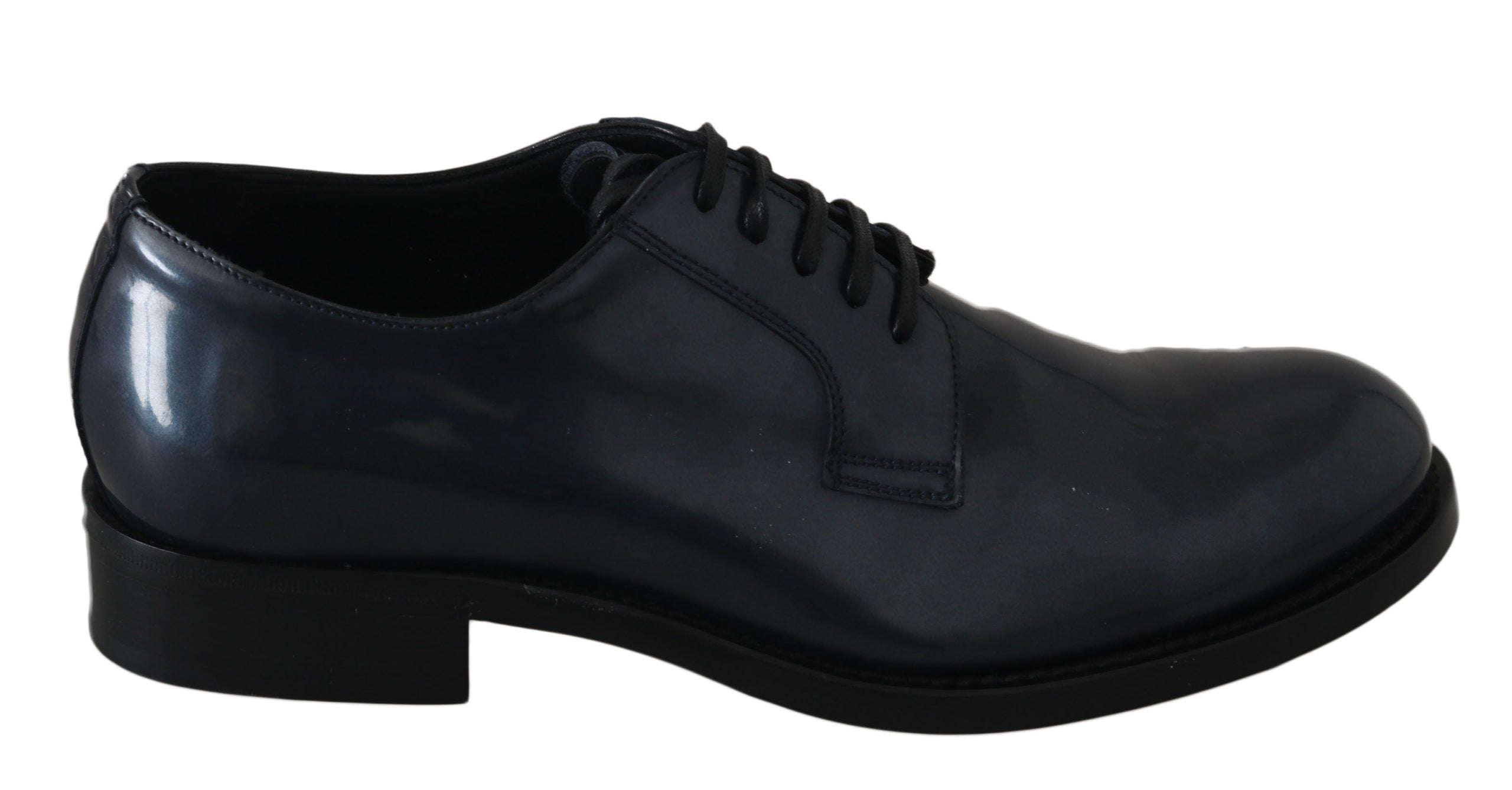 Dolce & Gabbana Elegante Derby-Abendschuhe aus blauem Leder