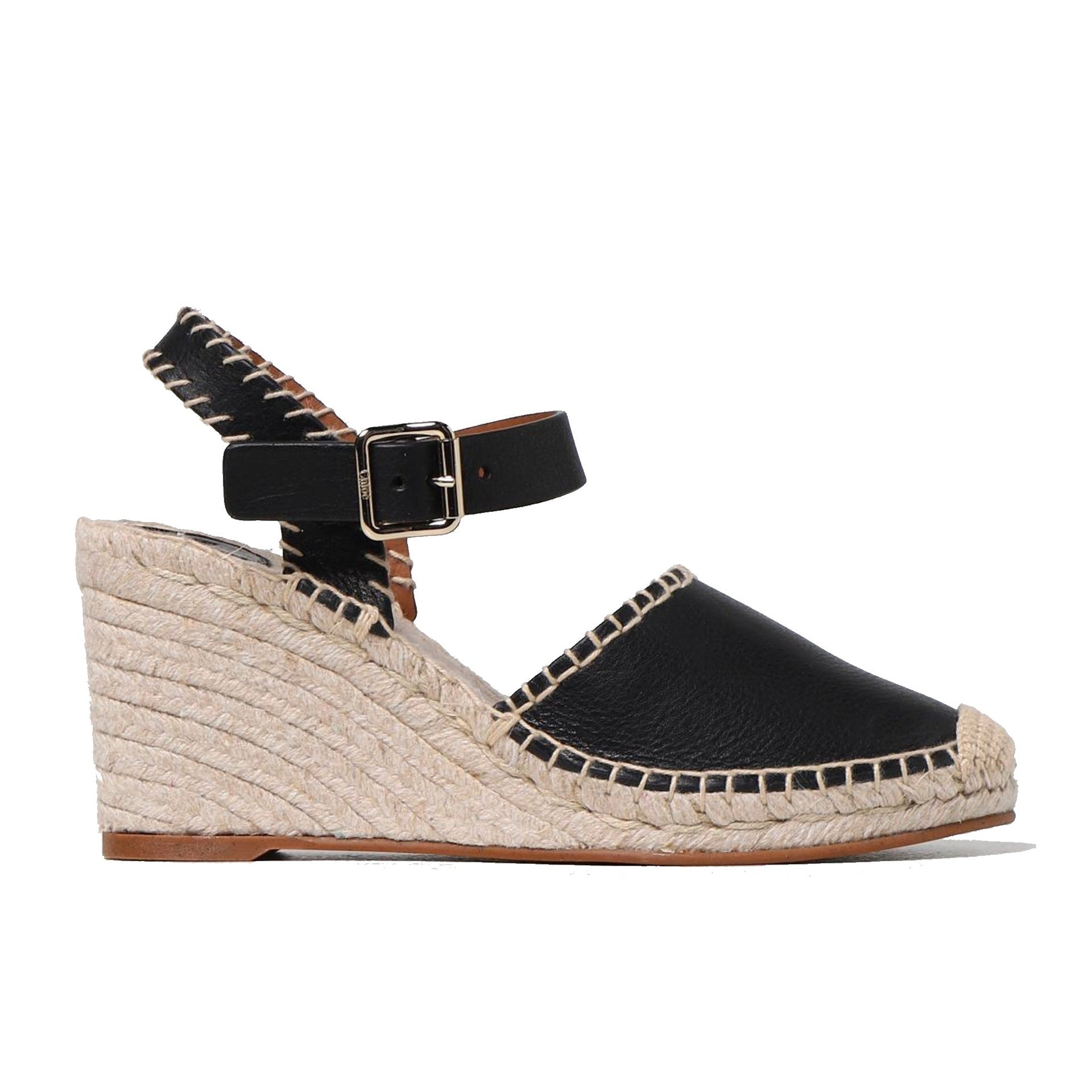 Chloé-Keilsandalen aus Leder