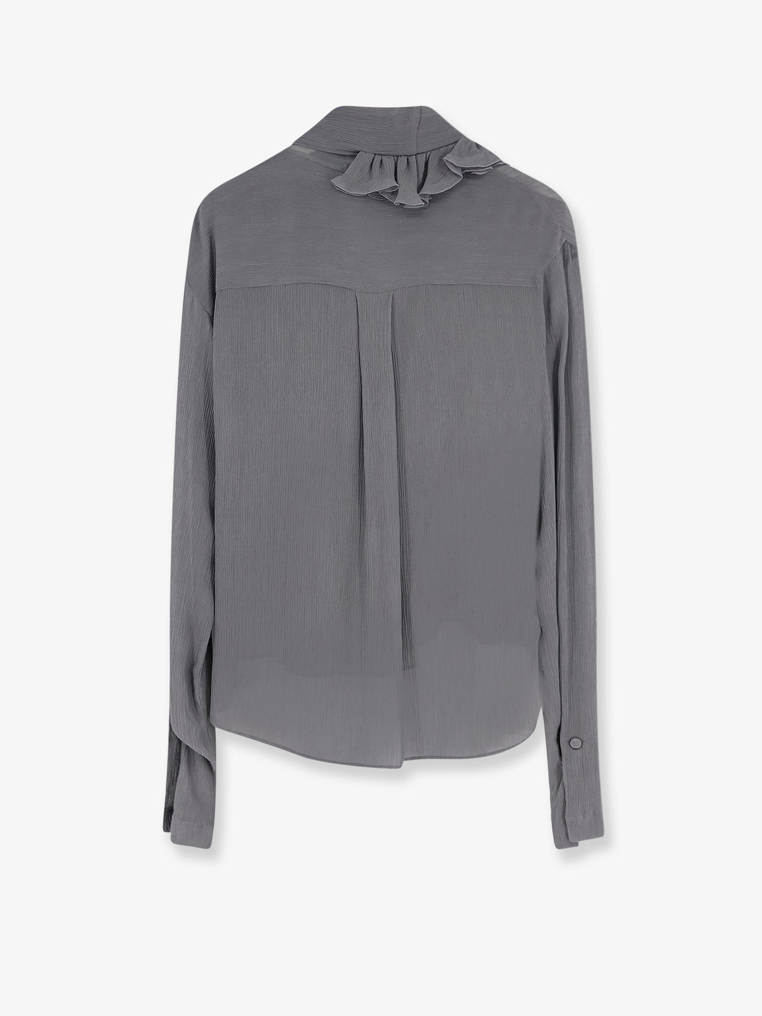 alberta ferretti Crepe shirt with rouches