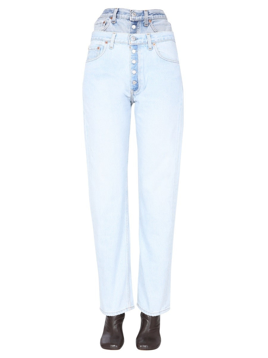 1/OFF - DOUBLE WAISTED JEANS
