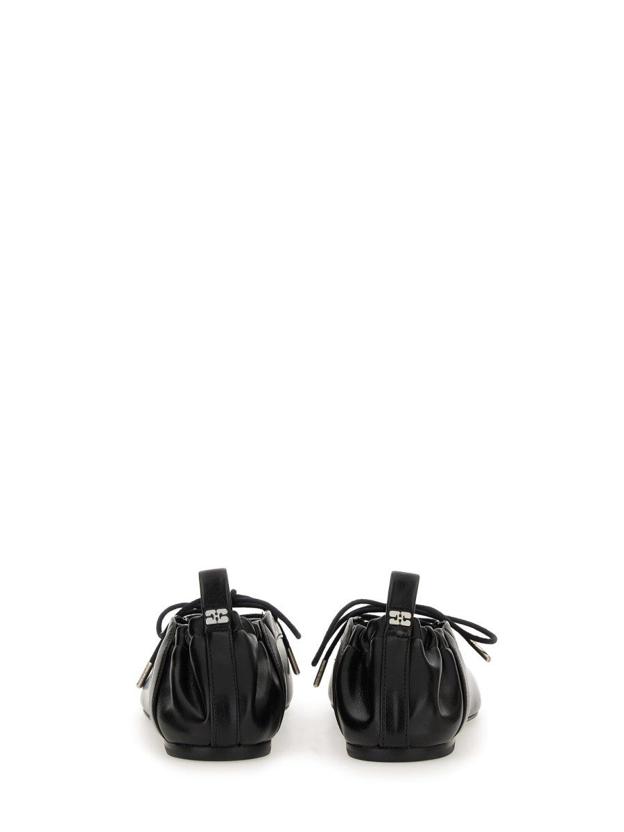 GANNI BALLERINA LACE-UP