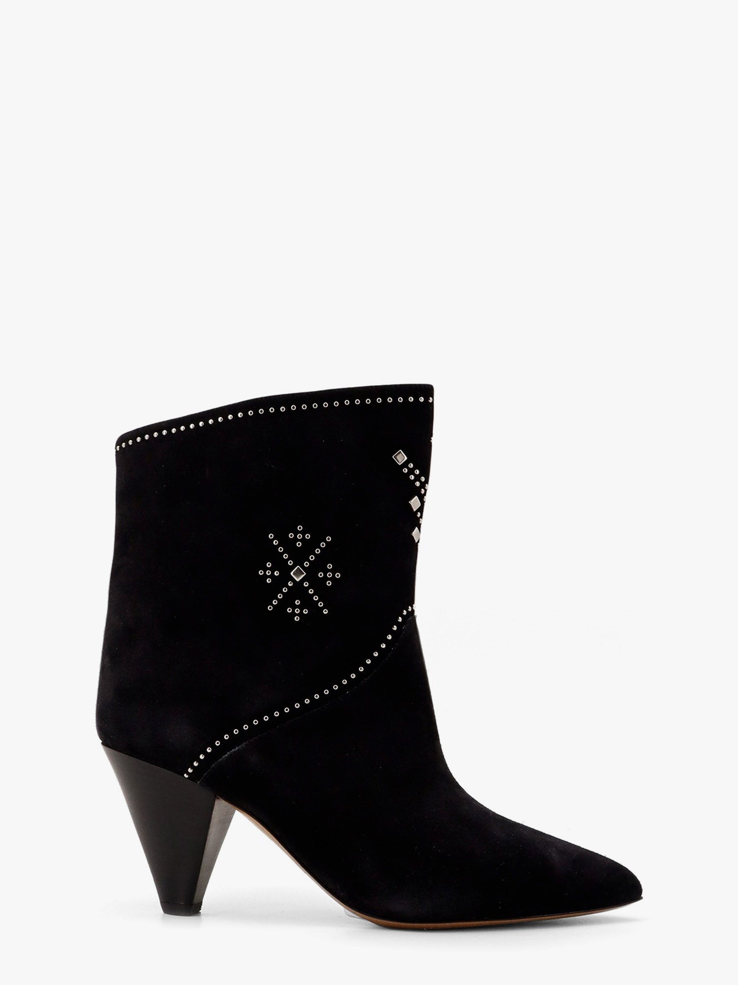 Isabel Marant Loline suede ankle boots with micro studs