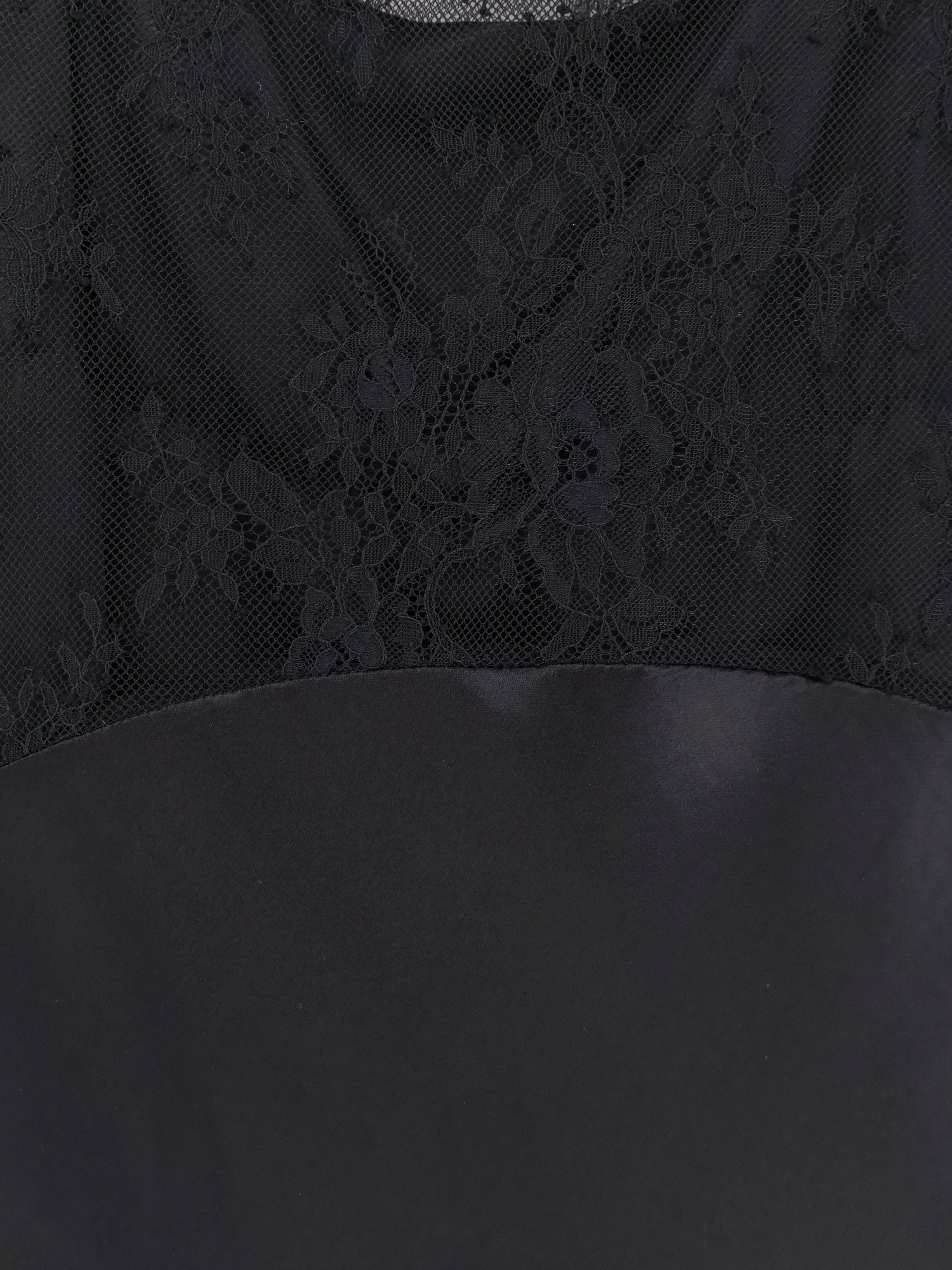 alberta ferretti Long dress with lace insert