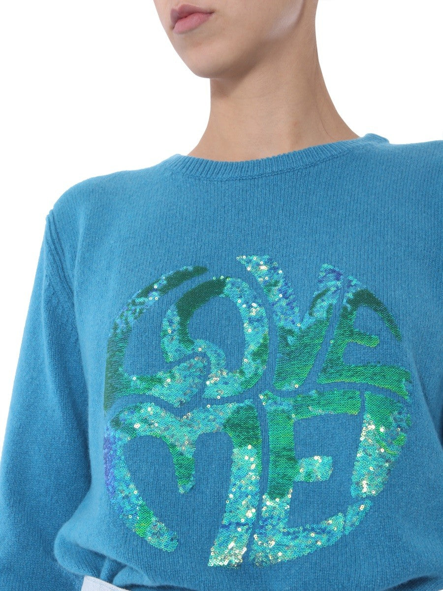 alberta ferretti "LOVE ME" SWEATER