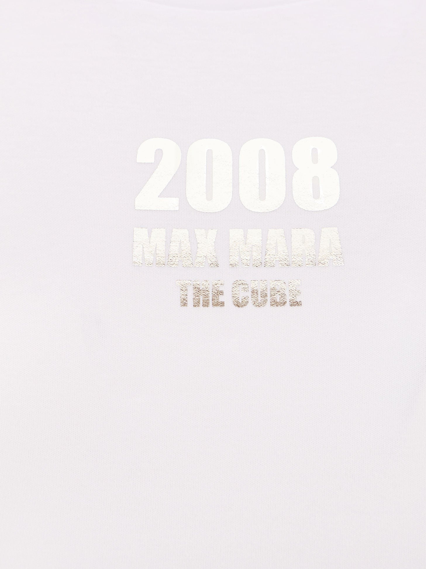 'S MAX MARA Quieto cotton t-shirt with print on the front