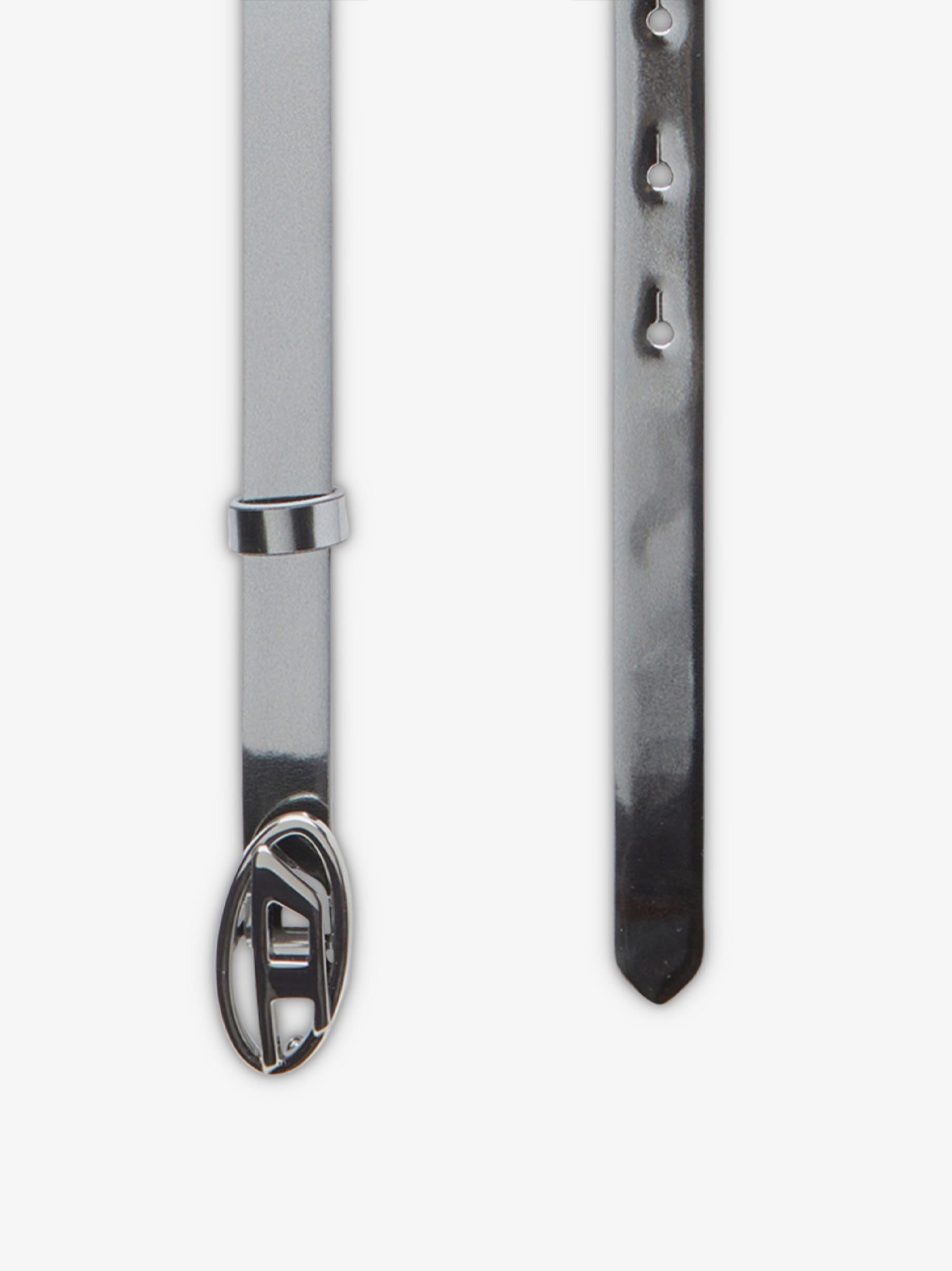 Diesel Silver leather belt
