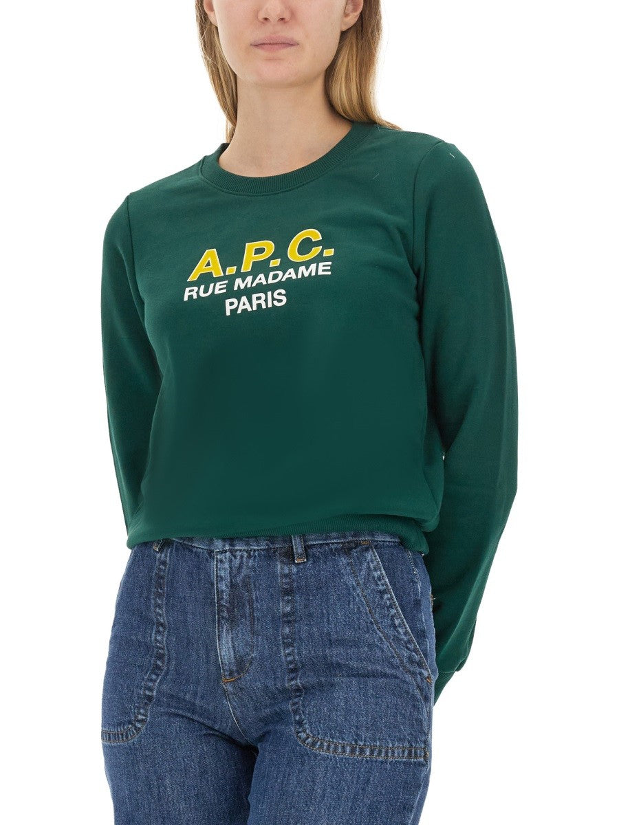 A.P.C. SWEATSHIRT WITH LOGO