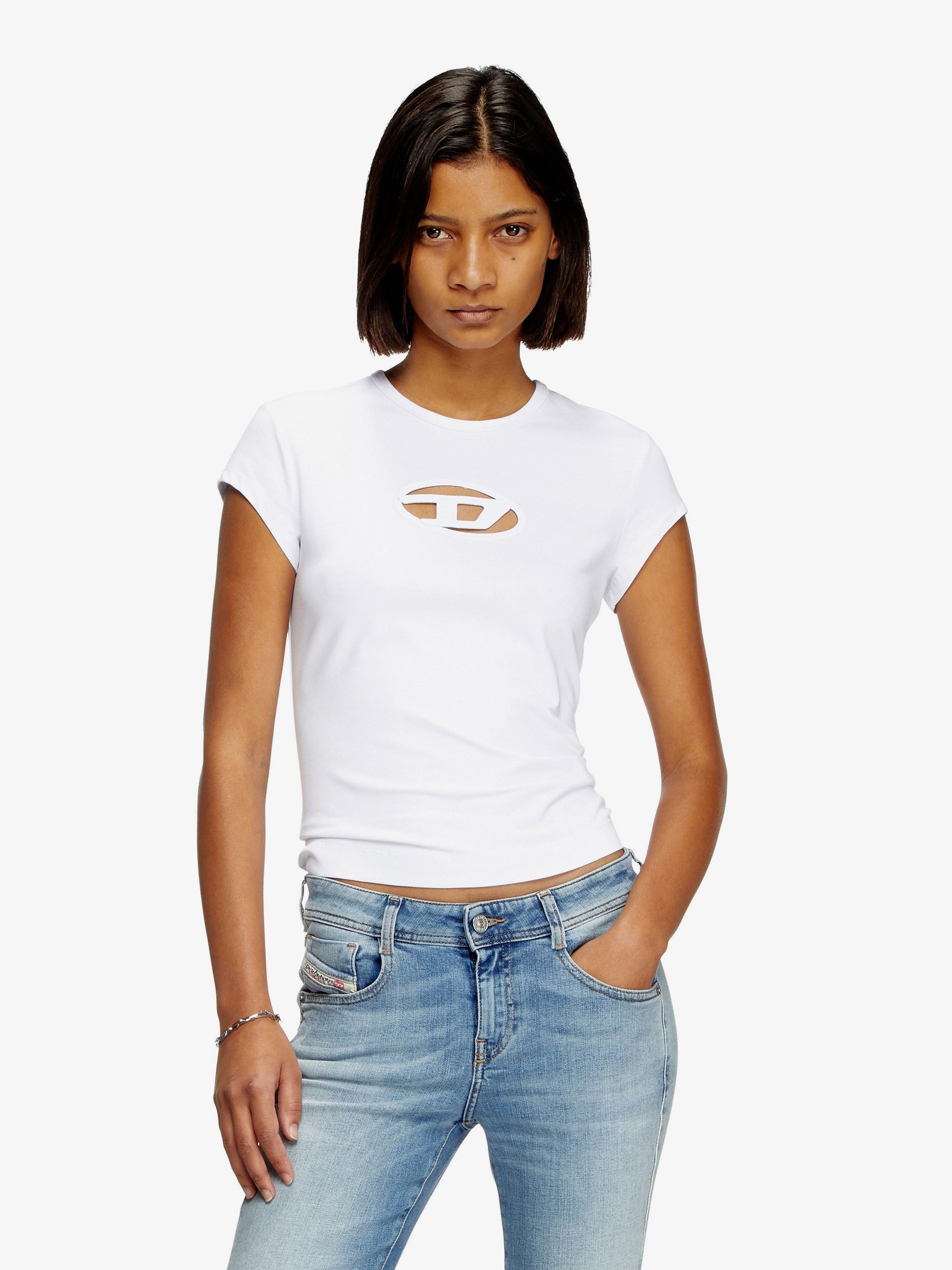 Diesel T-Angie T-shirt in stretch cotton