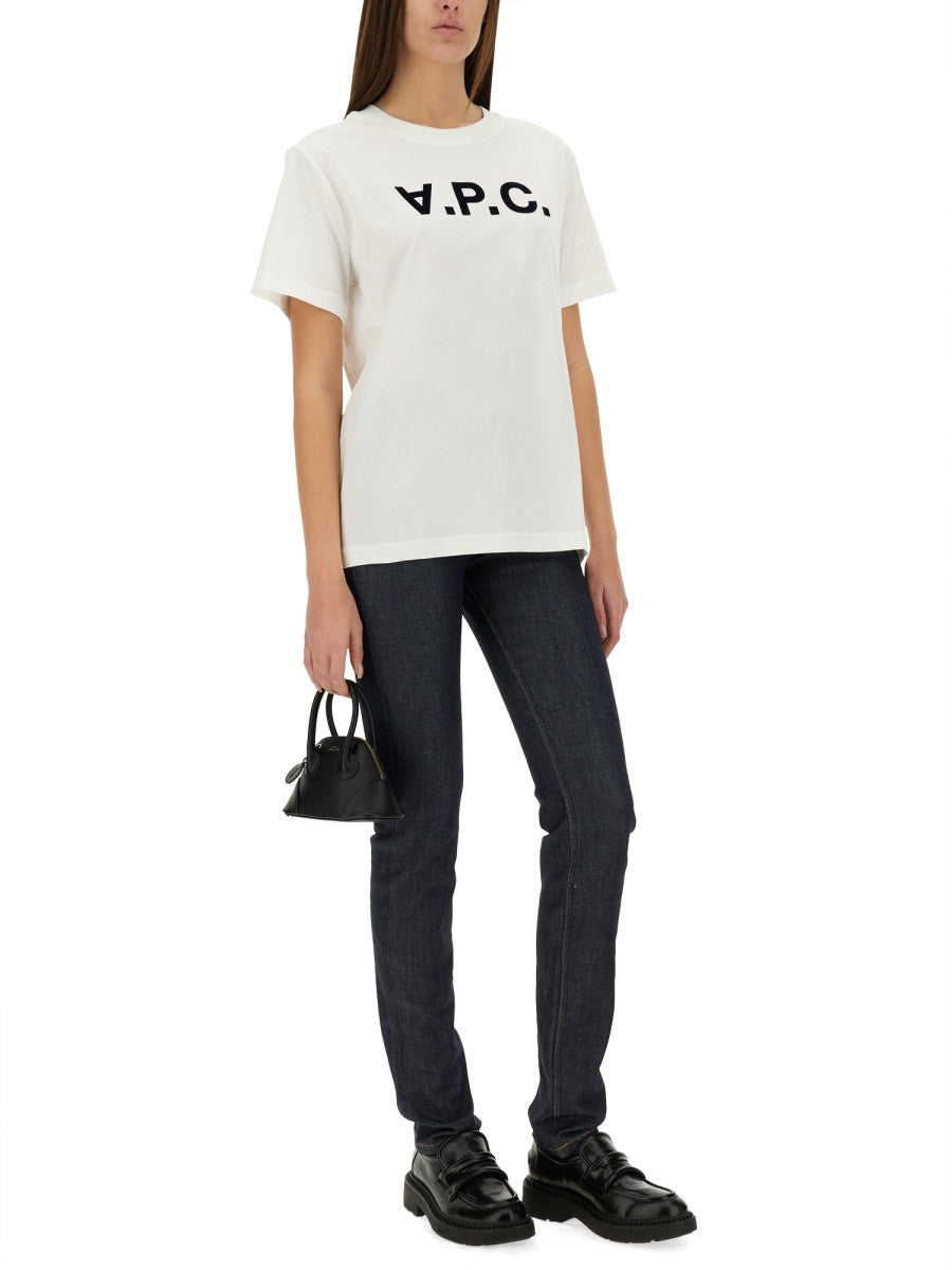 A.P.C. T-SHIRT CON LOGO