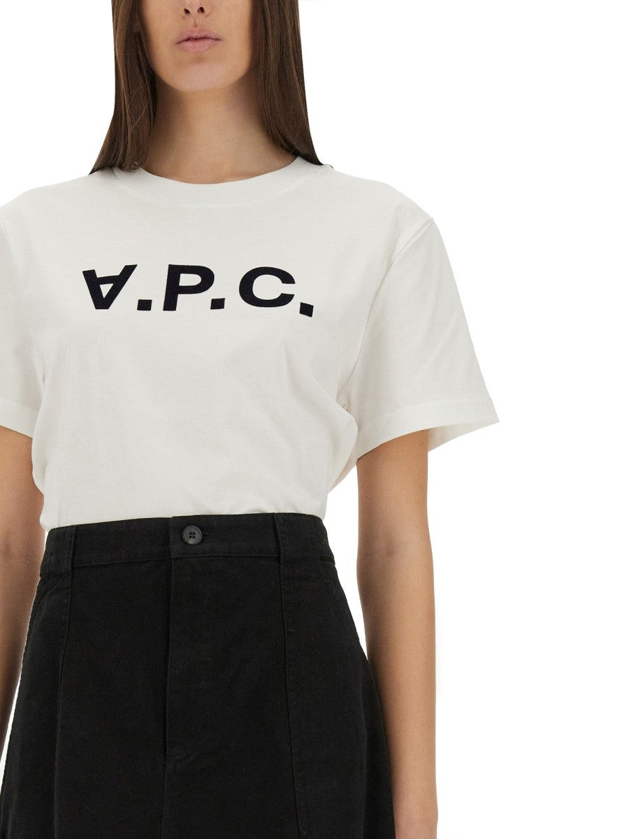 A.P.C. T-SHIRT WITH LOGO