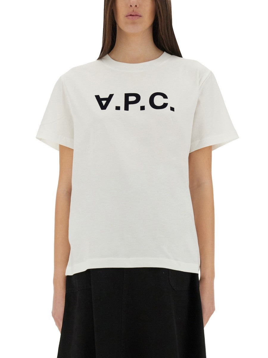 A.P.C. T-SHIRT WITH LOGO
