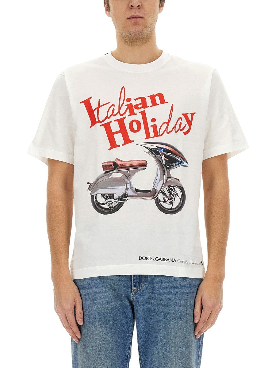 Dolce & Gabbana T-SHIRT WITH "WASP" PRINT