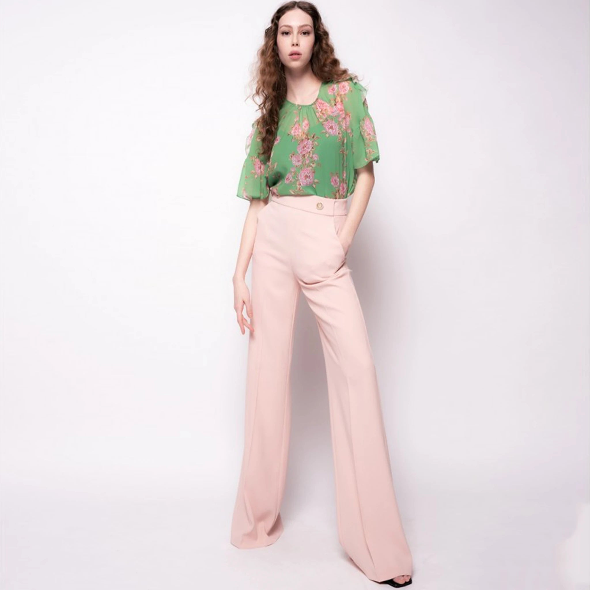 Pinko Trousers Pink Woman