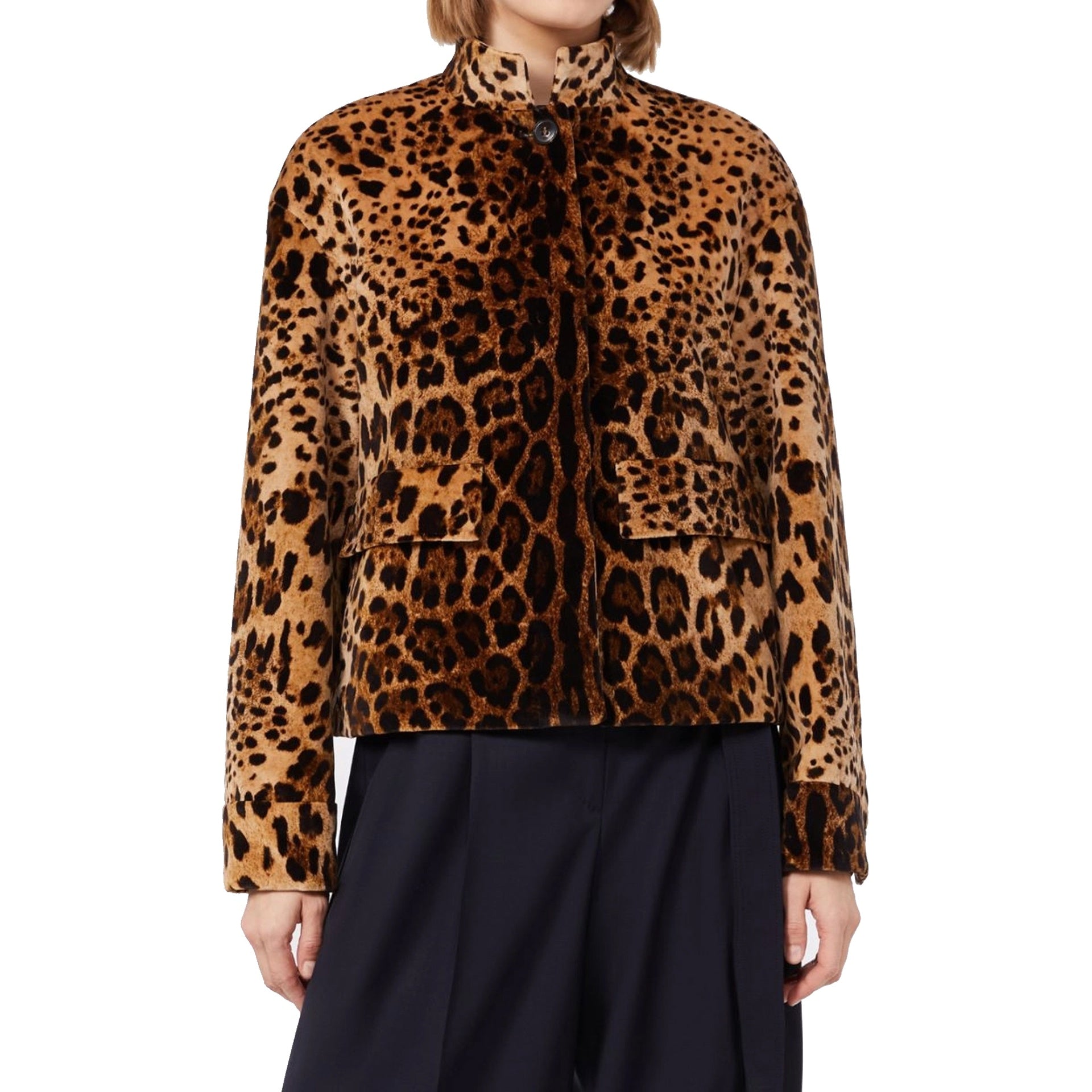 Max Mara Studio Edro Leopard Jacket