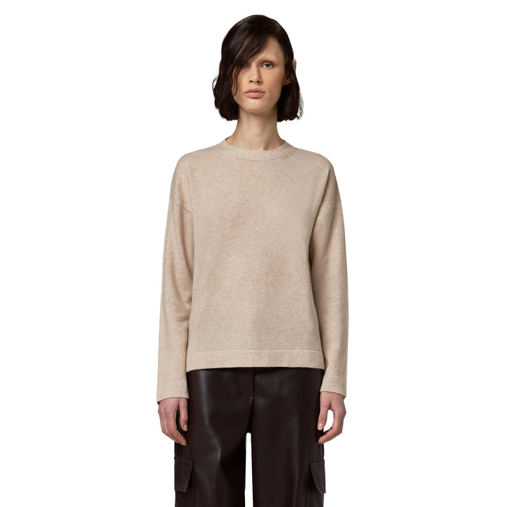 Alpha Studio Sweaters Beige Woman