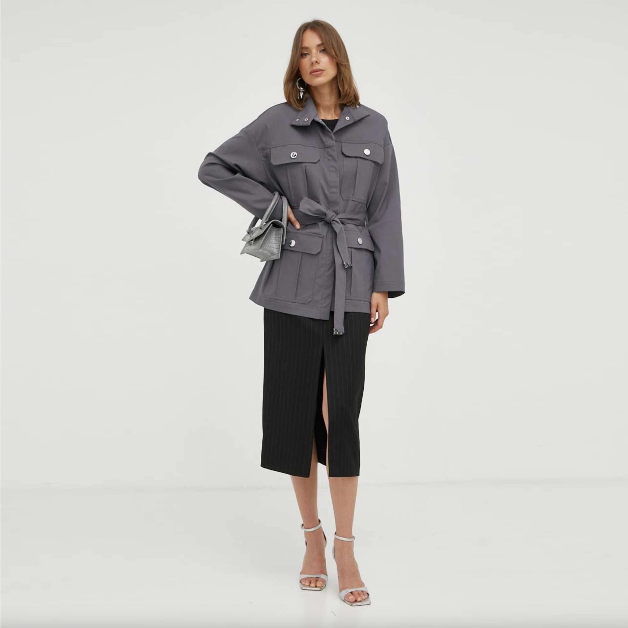 Patrizia Pepe Jackets Grey Woman