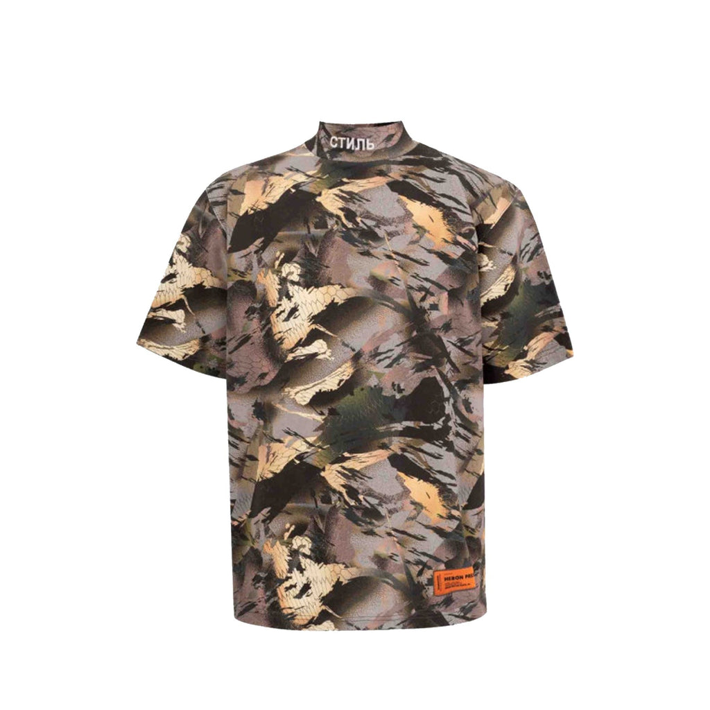 Heron Preston Camouflage Print T-shirt - MEN CLOTHING - HERON PRESTON - Tluxy New