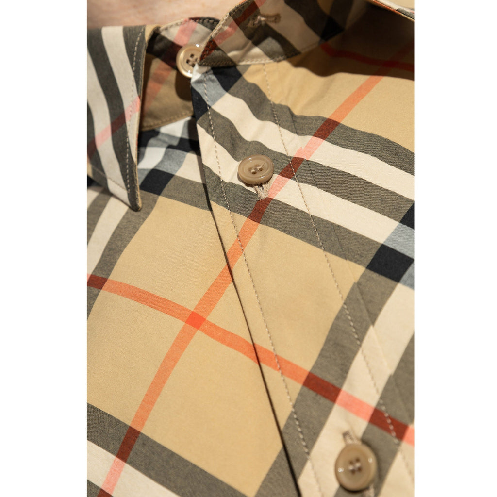 Burberry Checked Plaid Shirt