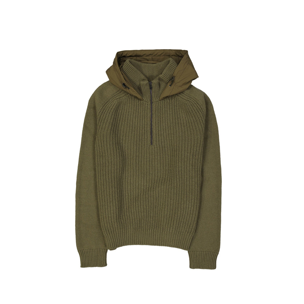 Herno Long-Sleeved Hooded Knitted Jumper – Siebentaschen