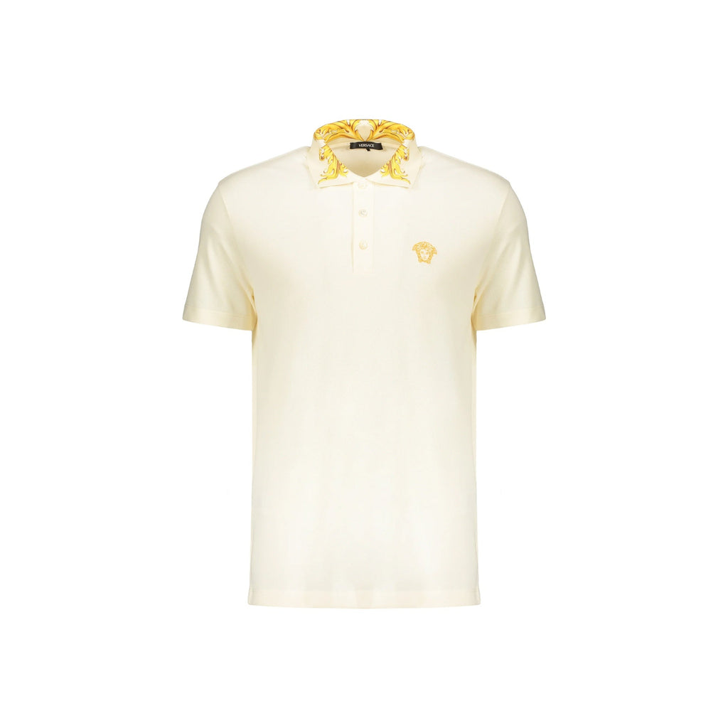 Versace Contrast Collar Polo