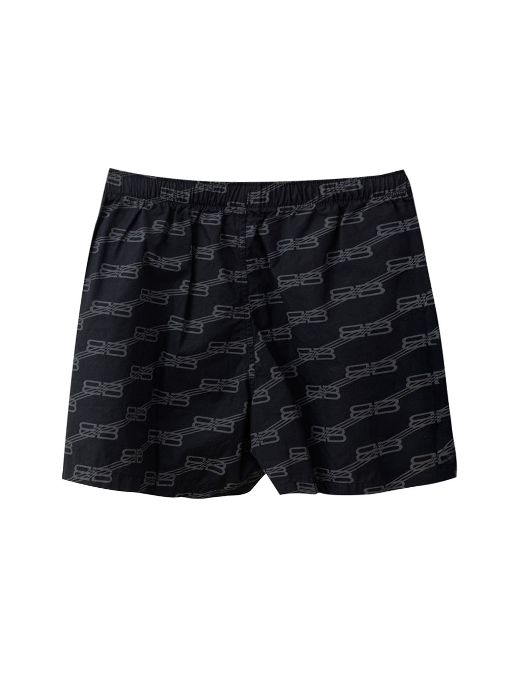 Balenciaga Allover Logo Print Pyjama Shorts Black – Siebentaschen