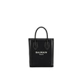 Balmain leather-trimmed Canvas Tote Bag