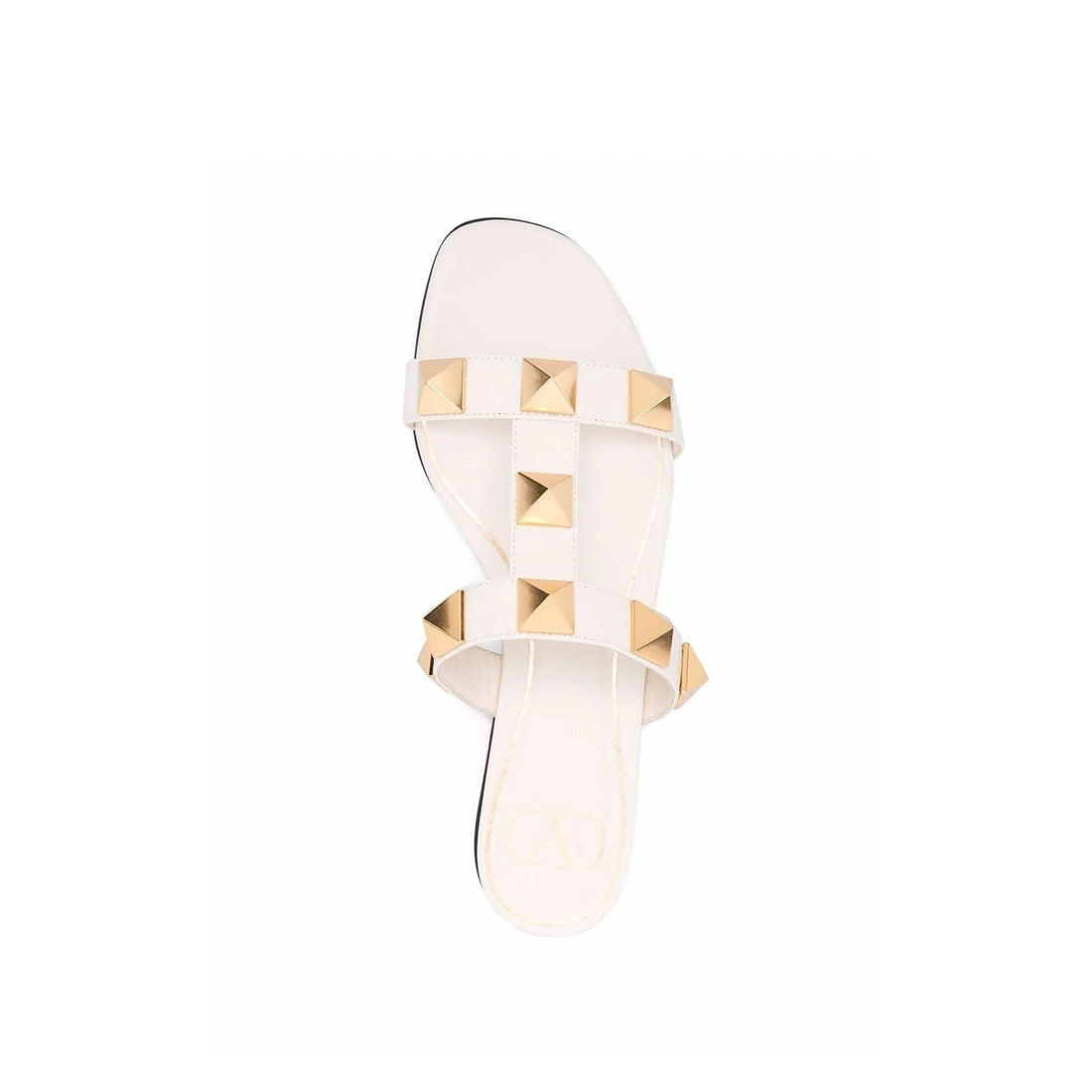 Valentino Garavani Roman Stud Leather Flat Sandals