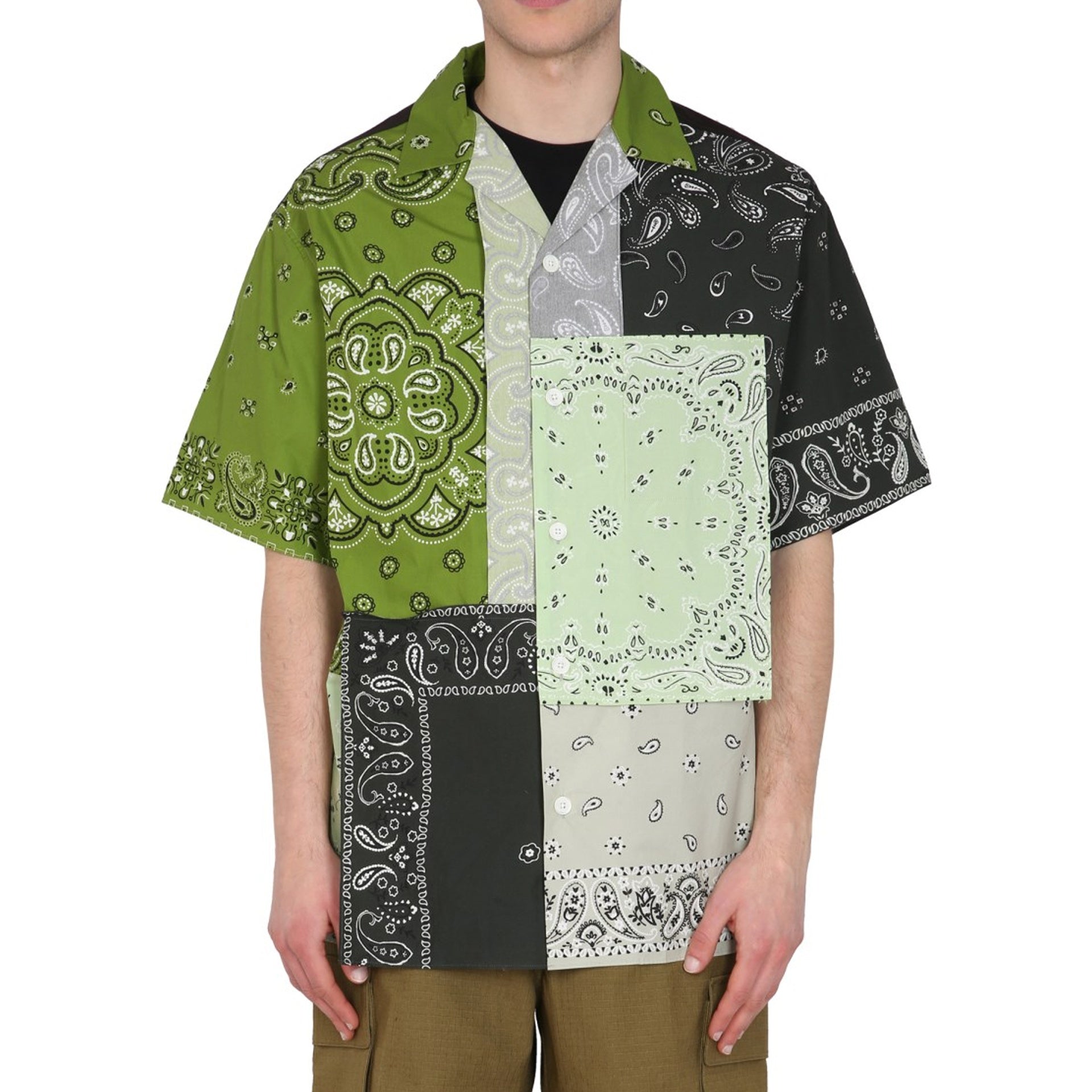 Kenzo Patchwork Cotton Shirt