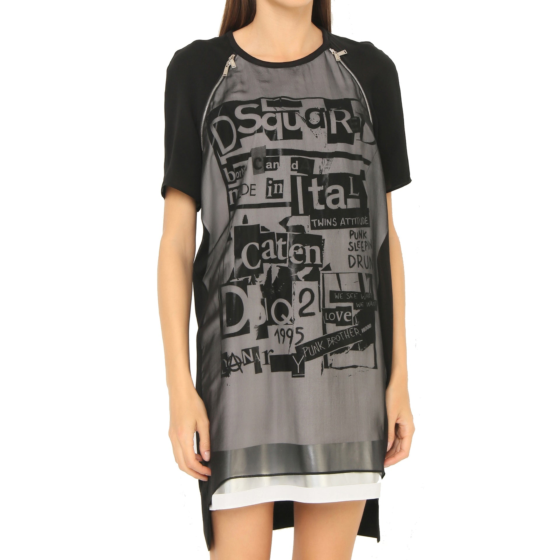 Dsquared2 Silk Printed Mini Dress