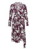 Printed Cross Laced Dress