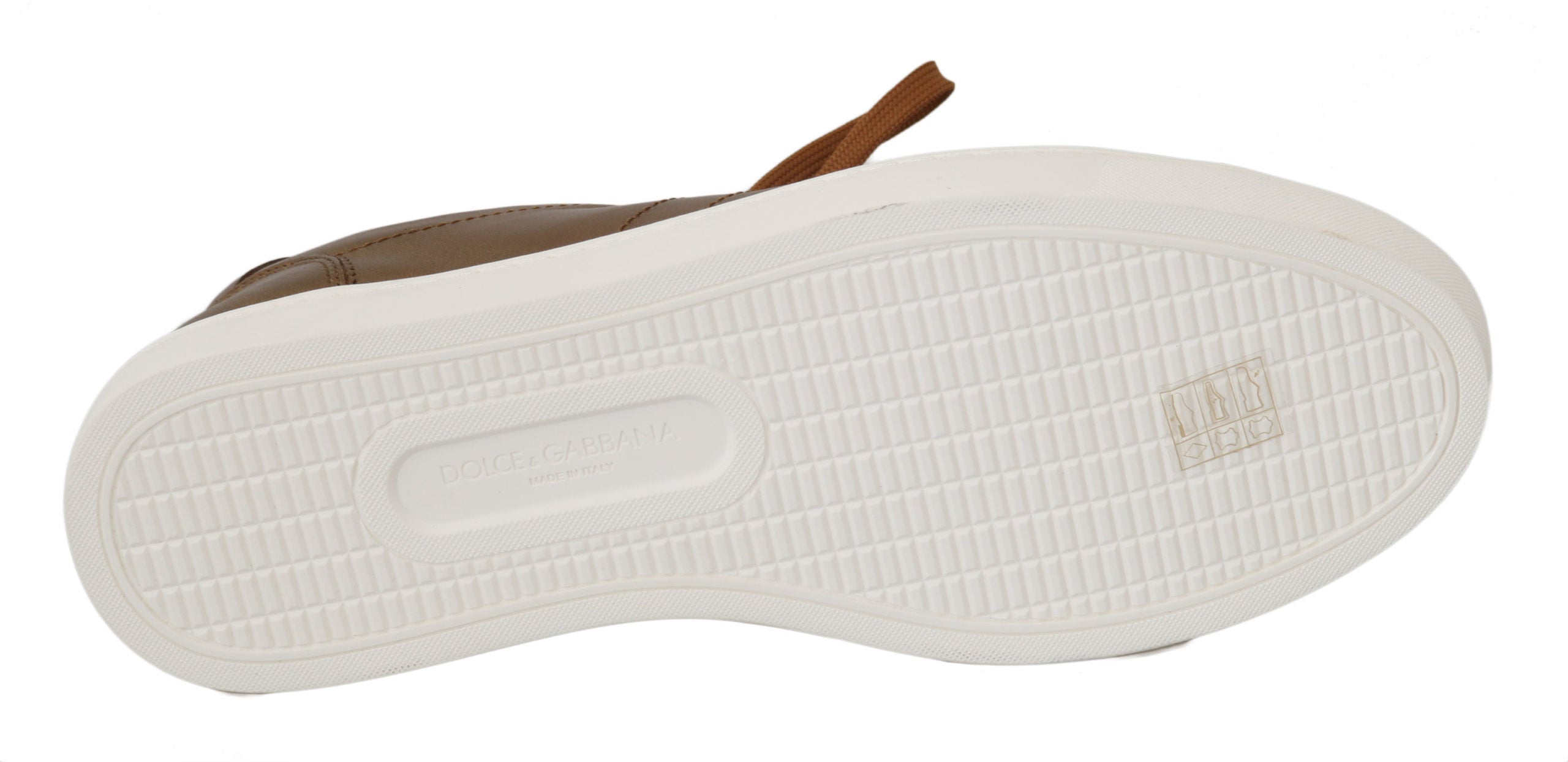 Dolce &amp; Gabbana Goldene Metallic-Leder-Sneaker