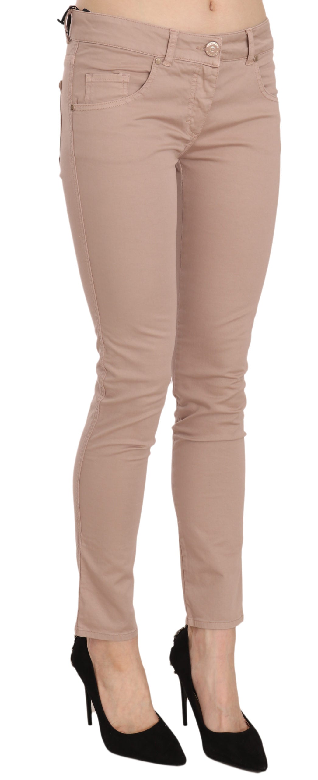 CRISTINAEFFE Schicke Slim Fit Skinny-Hose in Braun