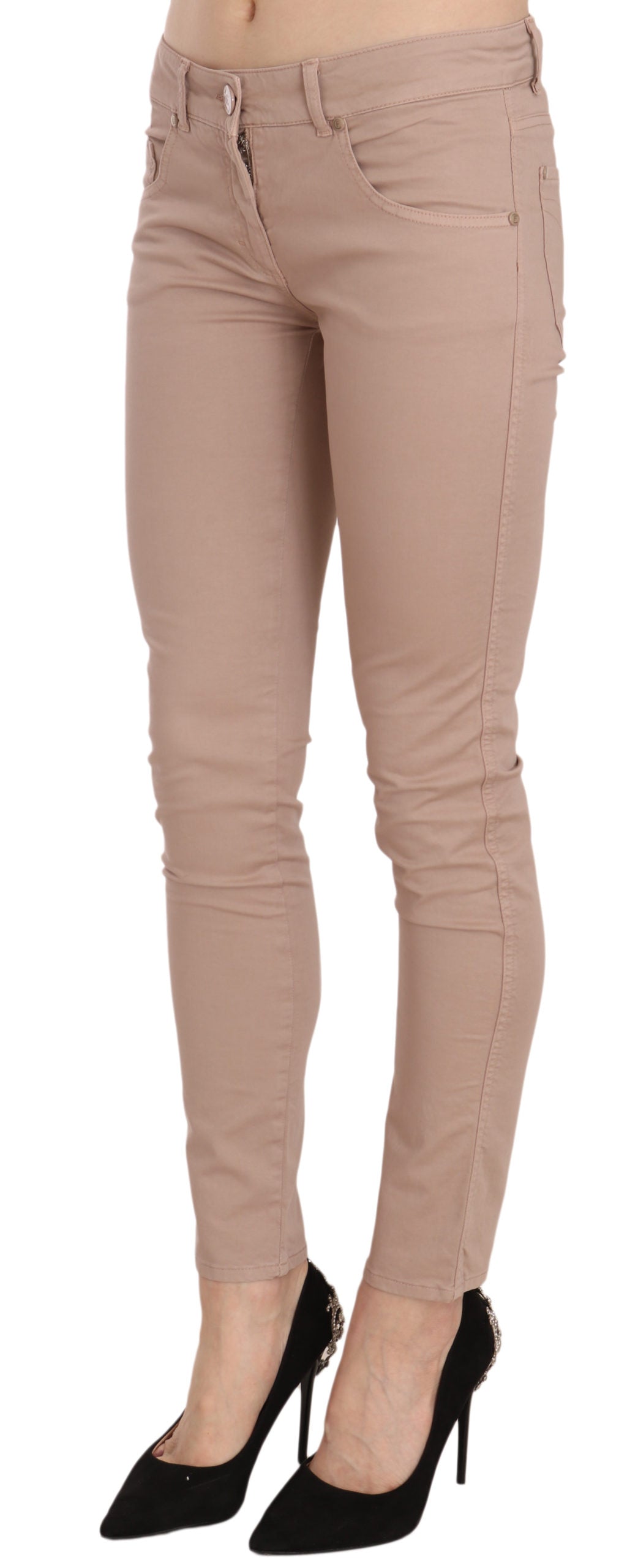 CRISTINAEFFE Schicke Slim Fit Skinny-Hose in Braun