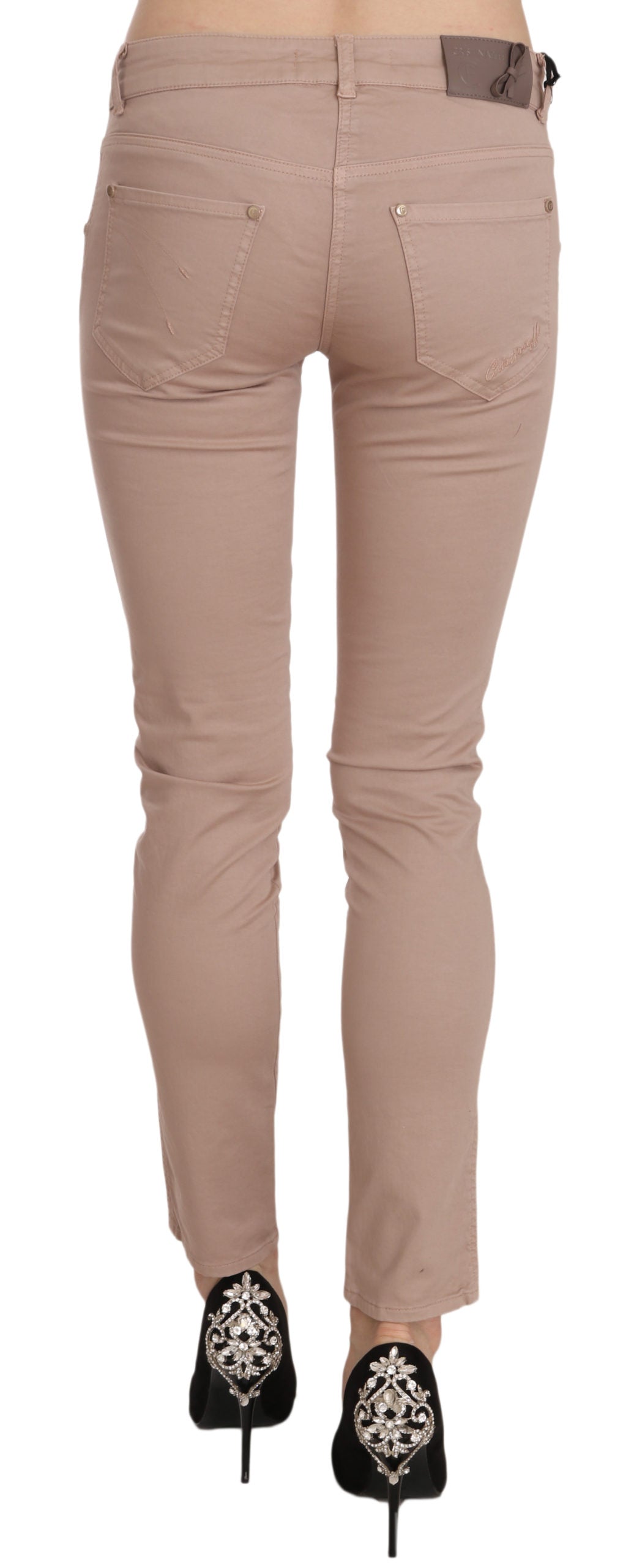 CRISTINAEFFE Schicke Slim Fit Skinny-Hose in Braun