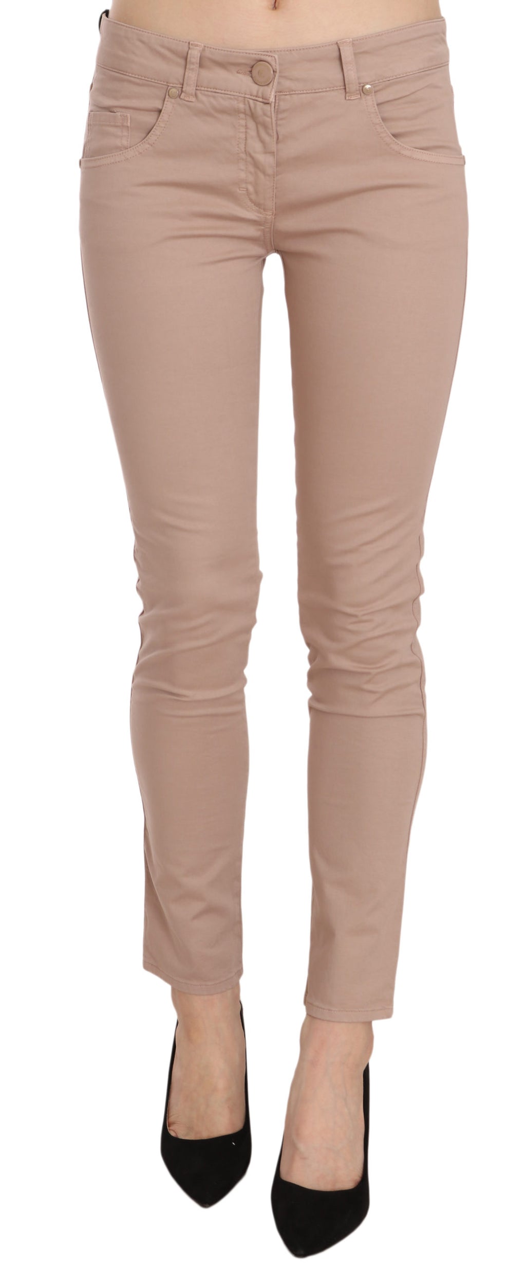 CRISTINAEFFE Schicke Slim Fit Skinny-Hose in Braun