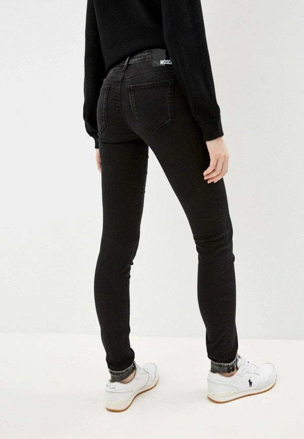 Love Moschino Jeans Denim Black Woman