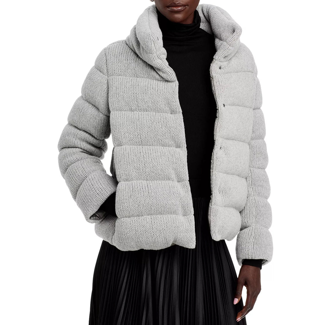 Herno Quilted Knit Bomber Jacket